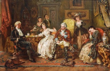 ミュンヒハウゼン男爵ロバート アレクサンダー ヒリングフォードの歴史的な戦闘シーン Oil Paintings